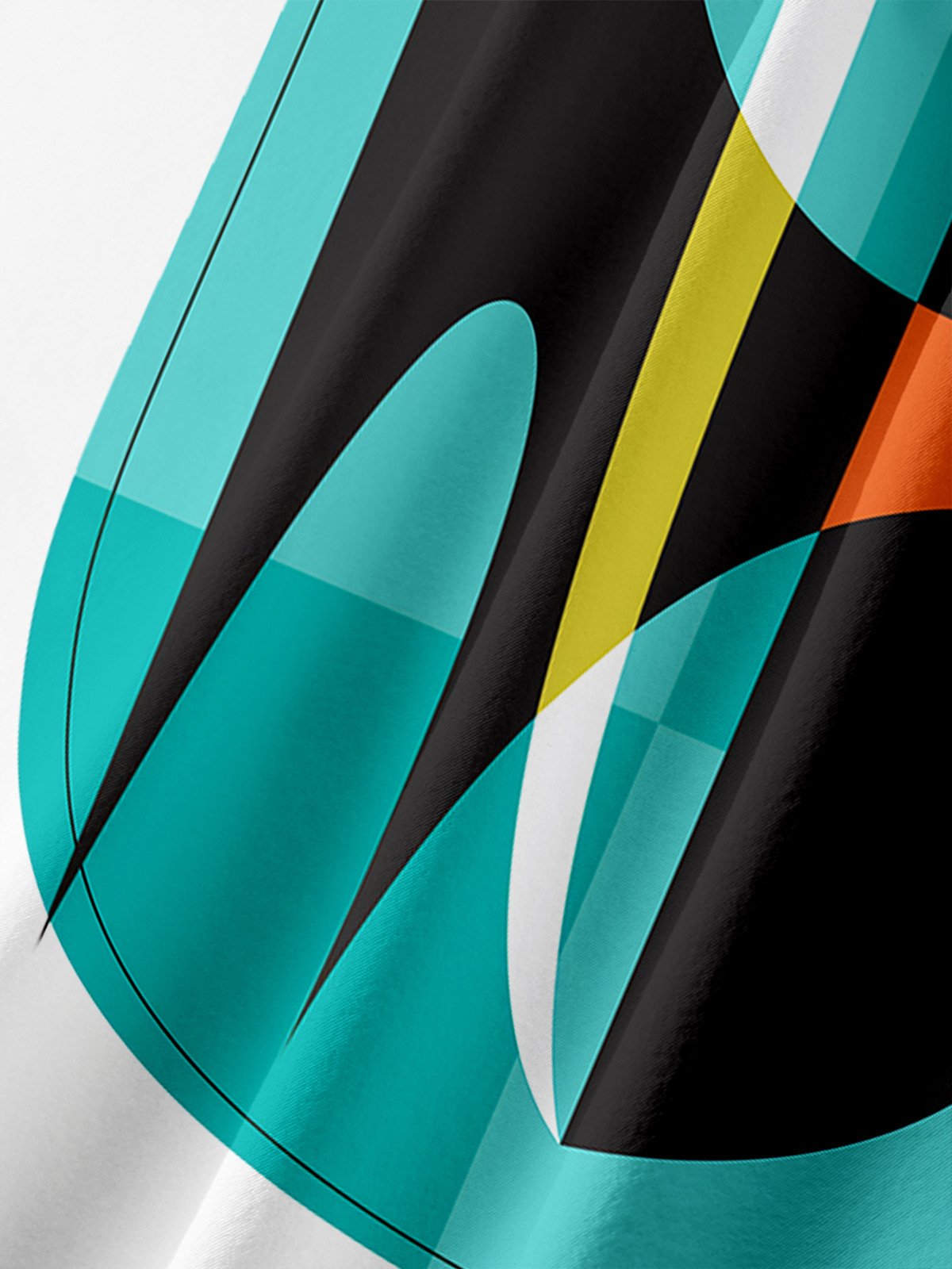 Abstracto Pecho Bolsillo Manga Corta hawaiano Camisa