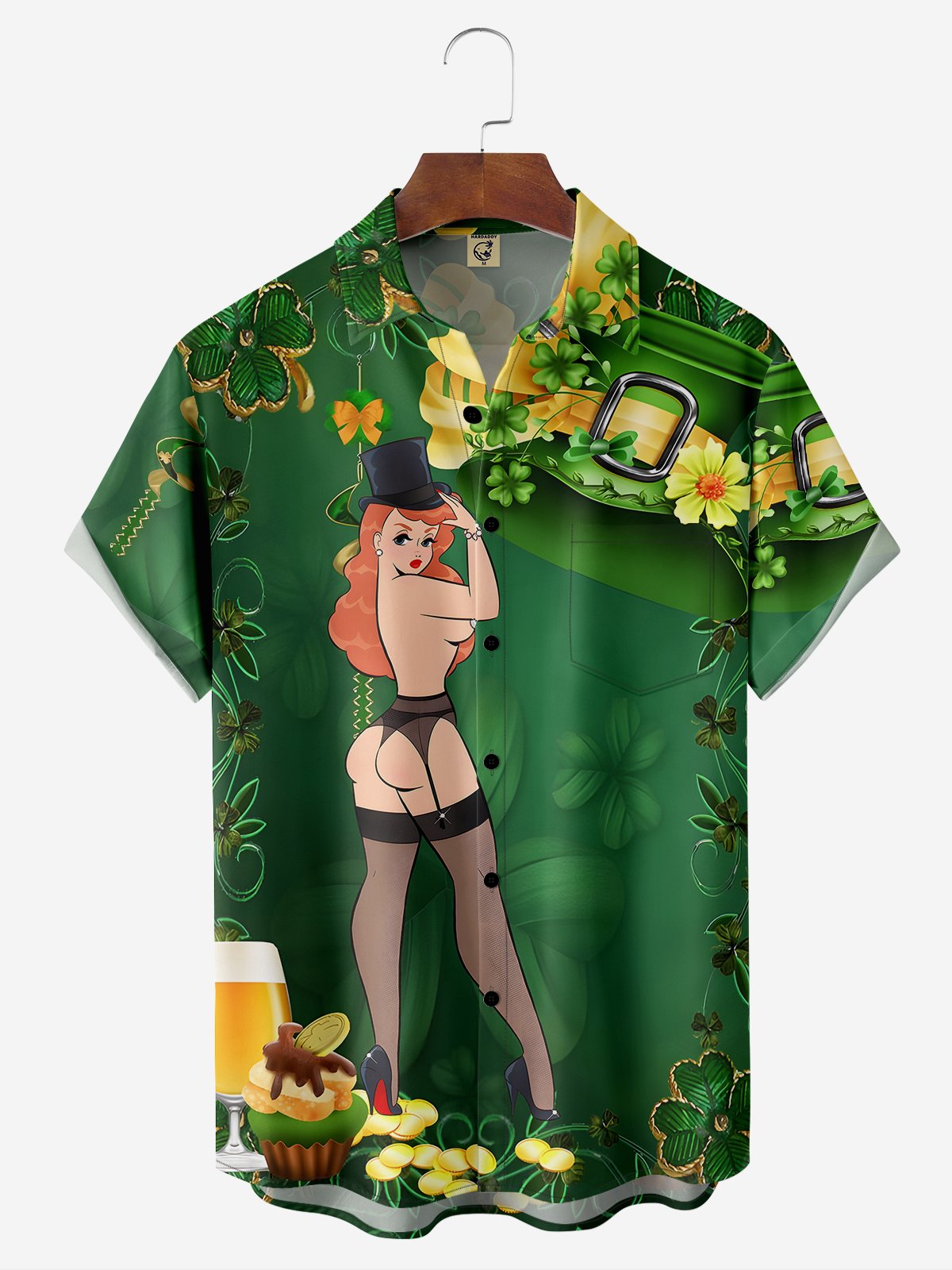 𝑨𝒍𝒊𝒄𝒆 𝑴𝒆𝒐𝒘 X HARDADDY®St. Patrick's día belleza Camisa