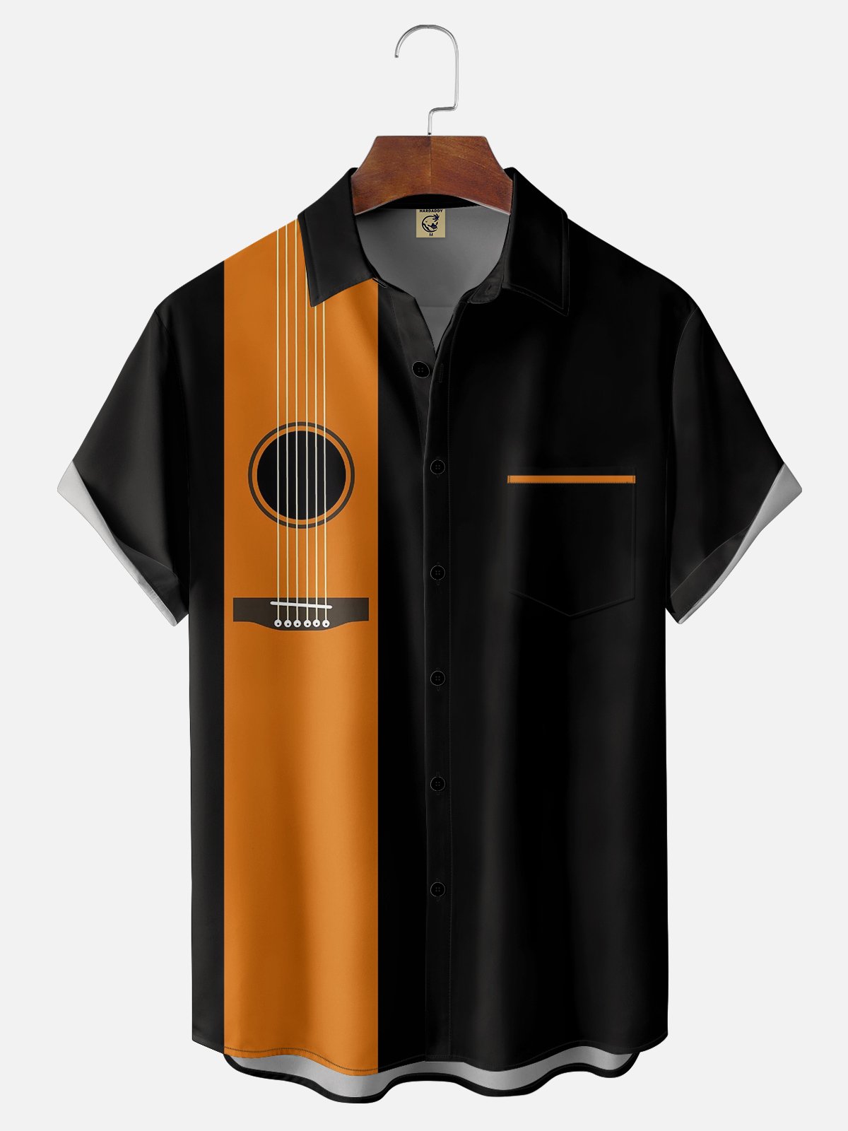 De Hombres Música Estampado Casual Manga Corta Hawaiano Camisa