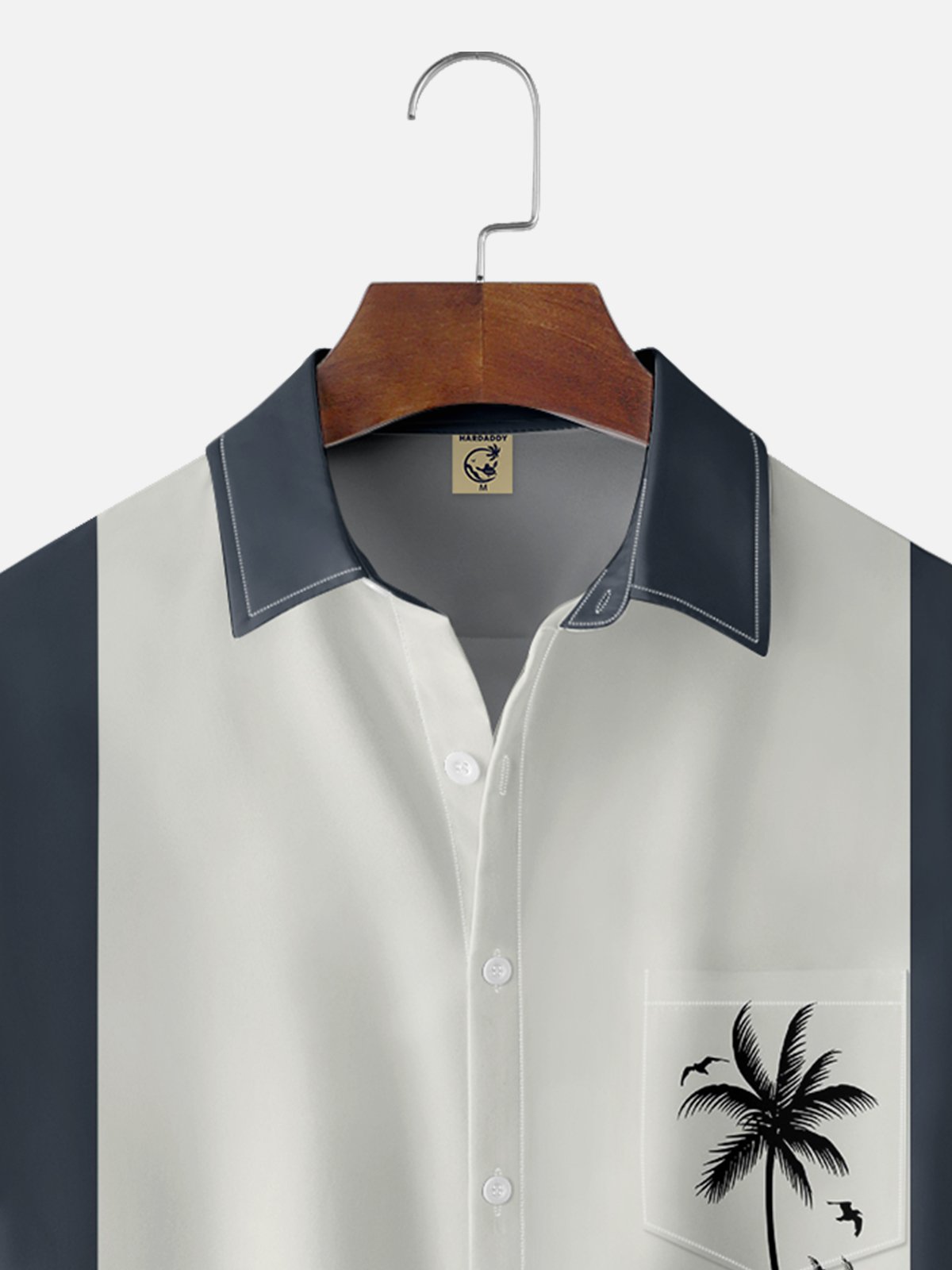 De Hombre De Billar Camisa Coco Árbol Estampado Respirable Casual Hawaiano Camisa
