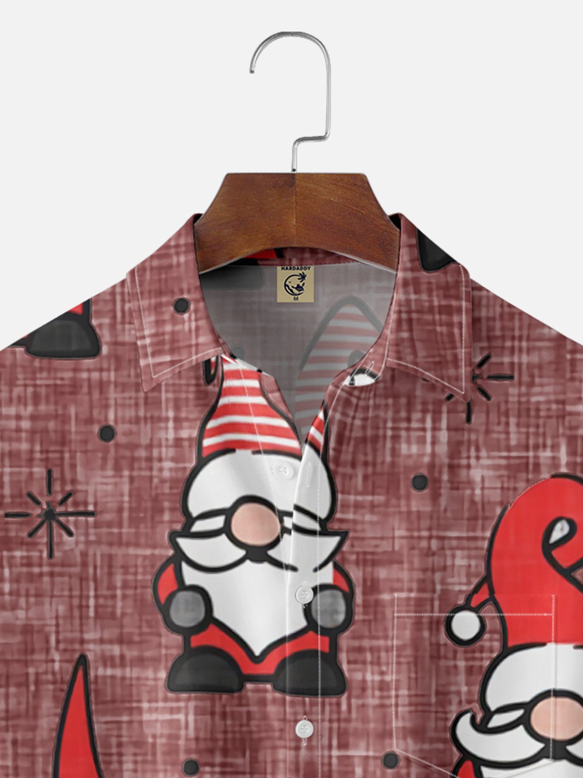 De Hombres Santa Estampado Casual Respirable Manga Corta Camisa