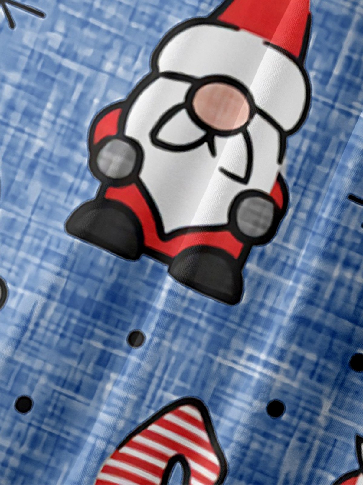 De Hombres Santa Estampado Casual Respirable Manga Corta Camisa