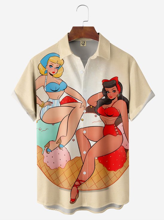 𝑨𝒍𝒊𝒄𝒆 𝑴𝒆𝒐𝒘 XHARDADDY® Helado belleza Camisa