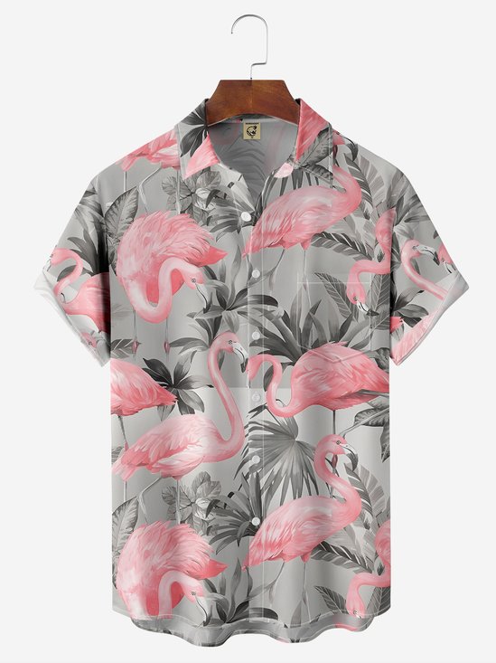 De Hombres Estampado Casual Respirable Manga Corta Hawaiano Camisa