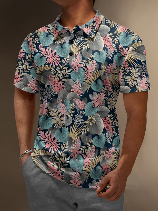Absorbe la humedad Tropical Manga Corta Golf Polo Camisa