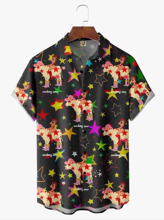 Andreea Dumuta XHARDADDY® Retro occidental Vaquera Camisa