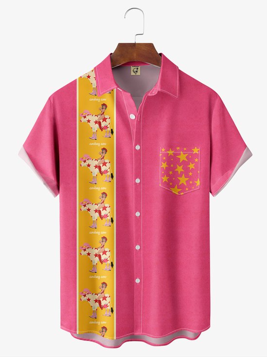 Andreea Dumuta XHARDADDY® Retro occidental Vaquera Camisa