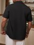 De Hombres Música Estampado Casual Manga Corta Hawaiano Camisa
