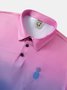 Absorbe la humedad Ombre Piña Golf Polo Camisa