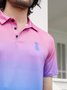 Absorbe la humedad Ombre Piña Golf Polo Camisa
