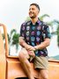 mexicano Cultura Pecho Bolsillo Manga Corta hawaiano Camisa