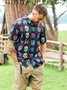 mexicano Cultura Pecho Bolsillo Manga Corta hawaiano Camisa