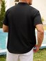 De Hombre Ombre Estampado Frente Botones Suave Respirable Pecho Bolsillo Casual Camisas De Bolos