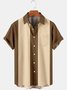 Hawaiano Retro De Hombres Casual Manga Corta Camisa