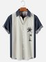 De Hombre De Billar Camisa Coco Árbol Estampado Respirable Casual Hawaiano Camisa