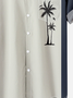 De Hombre De Billar Camisa Coco Árbol Estampado Respirable Casual Hawaiano Camisa
