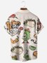 Cinco de Mayo Pecho Bolsillo Manga Corta Casual Camisa
