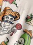 Cinco de Mayo Pecho Bolsillo Manga Corta Casual Camisa