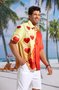 S t Enamorado's día Corazón Pecho Bolsillo Manga Corta Camisa