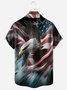 independencia día Bandera Pecho Bolsillo Manga Corta Camisa