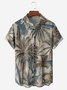 De Hombre Hawaiano Estampado Solapa Pecho Bolsillo Manga Corta Miedoso Camisas Aloha