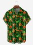S t. Patrick's día Pecho Bolsillo Manga Corta Casual Camisa