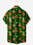 S t. Patrick's día Pecho Bolsillo Manga Corta Casual Camisa