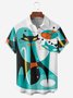 Abstracto Pecho Bolsillo Manga Corta hawaiano Camisa