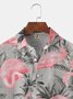 De Hombres Estampado Casual Respirable Manga Corta Hawaiano Camisa