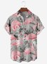 De Hombres Estampado Casual Respirable Manga Corta Hawaiano Camisa
