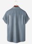 De Hombres Árbol Casual Respirable Manga Corta Hawaiano Camisa
