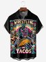 mexicano Cultura Pecho Bolsillo Manga Corta hawaiano Camisa