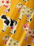 Andreea Dumuta XHARDADDY® Retro occidental vaca Camisa