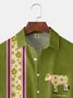 Andreea Dumuta XHARDADDY® Geométrico Retro Floral vaca Camisa
