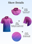 Absorbe la humedad Ombre Piña Golf Polo Camisa