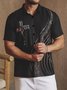 Acción de gracias Cruzado Pecho Bolsillo Manga Corta Casual Camisa
