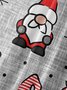 De Hombres Santa Estampado Casual Respirable Manga Corta Camisa
