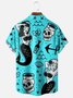Sirena Pecho Bolsillo Manga Corta hawaiano Camisa