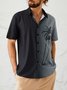 De Hombres Gradiente Árbol Estampado Casual Respirable Hawaiano Manga Corta Camisa