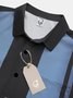 De Hombre Ombre Estampado Frente Botones Suave Respirable Pecho Bolsillo Casual Camisas De Bolos