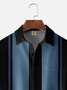 De Hombre Ombre Estampado Frente Botones Suave Respirable Pecho Bolsillo Casual Camisas De Bolos
