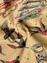 de Hombre hawaiano Navegación Estampado Acampar Cuello Flojo Manga Corta Miedoso Camisas Hawaianas