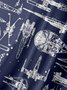 De Hombre Estrella Guerras Aeroespaciales Máquina Estampado Casual Respirable Manga Corta Hawaiano Camisa