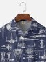 De Hombre Estrella Guerras Aeroespaciales Máquina Estampado Casual Respirable Manga Corta Hawaiano Camisa