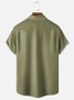De Hombres Árbol Casual Respirable Manga Corta Hawaiano Camisa