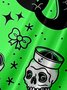Sirena Pecho Bolsillo Manga Corta hawaiano Camisa