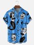 Sirena Pecho Bolsillo Manga Corta hawaiano Camisa