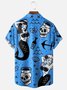 Sirena Pecho Bolsillo Manga Corta hawaiano Camisa