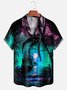 Árbol de coco Pecho Bolsillo Manga Corta hawaiano Camisa