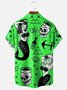 Sirena Pecho Bolsillo Manga Corta hawaiano Camisa